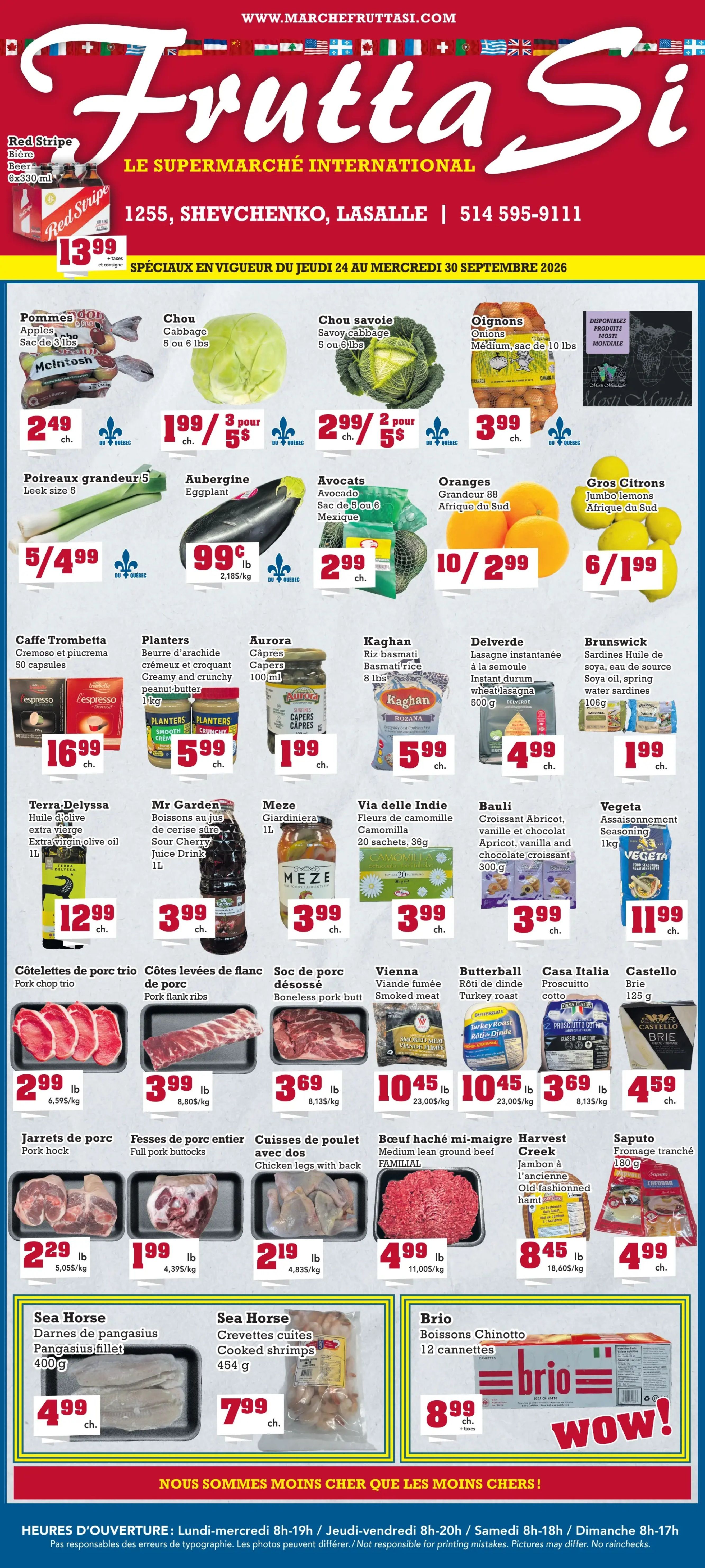 Frutta Si Flyer September 24 to 30