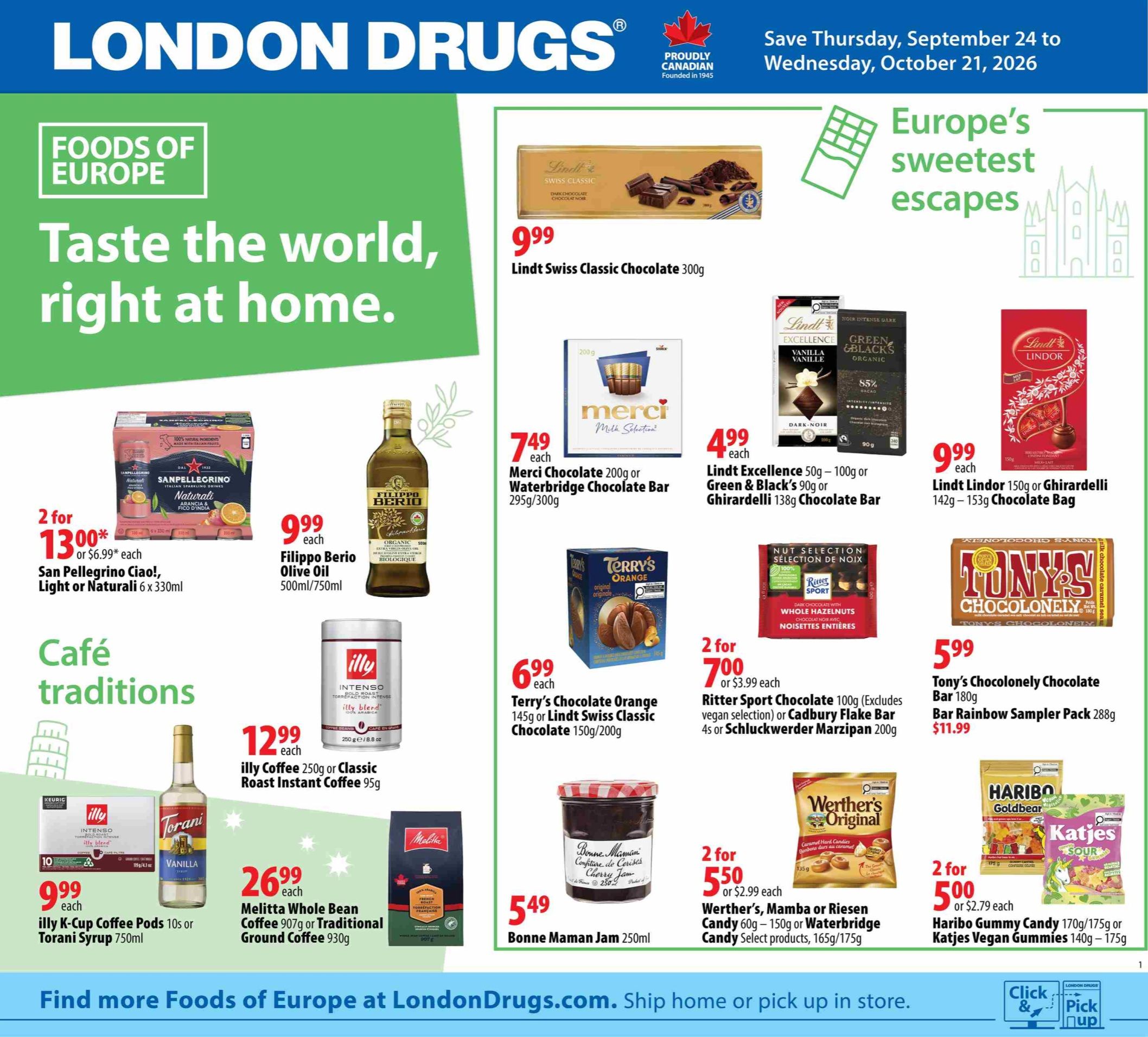 London Drugs Foods Of Europe Flyer September 24 to October 21