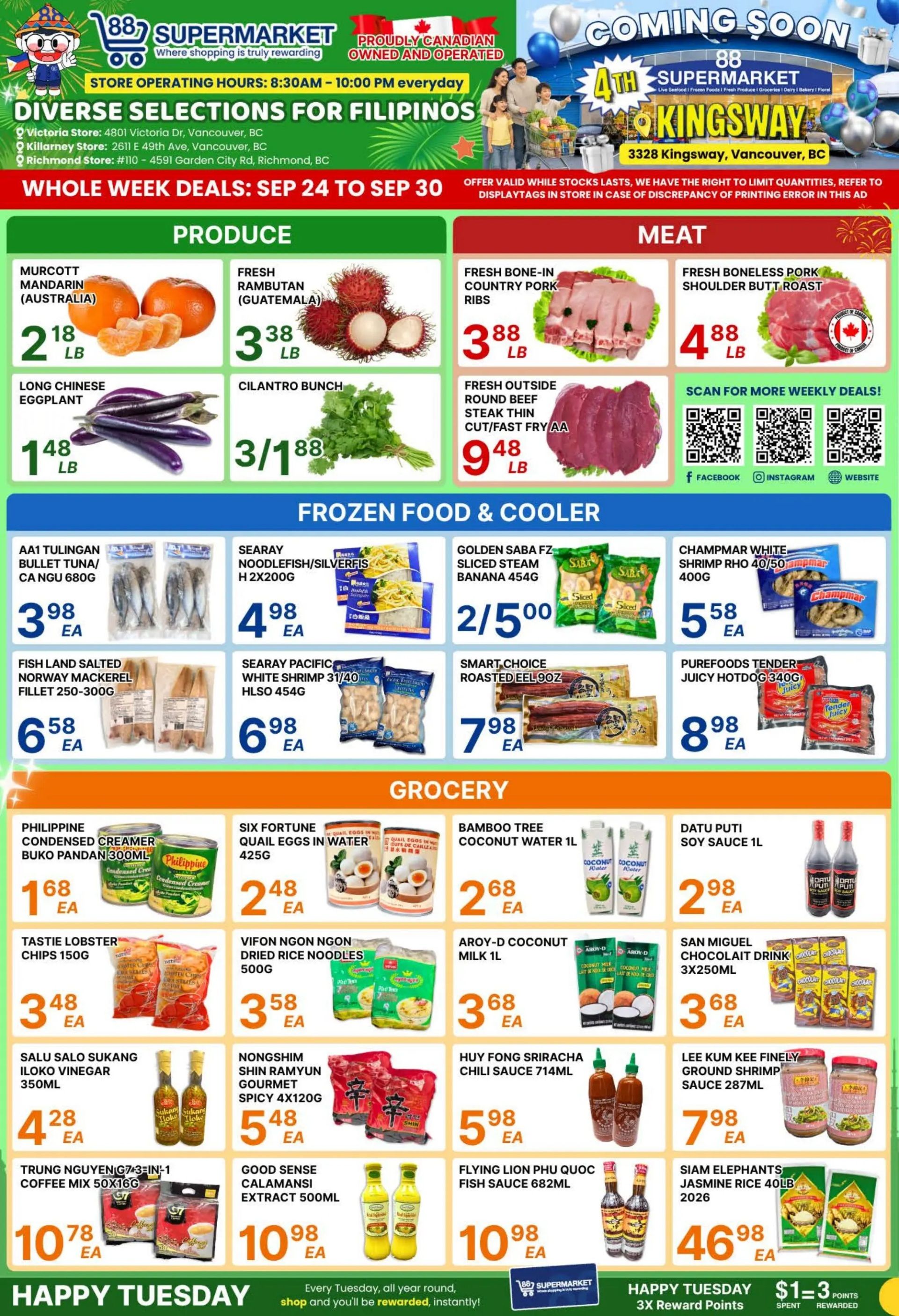 88 Supermarket Flyer September 24 to 30