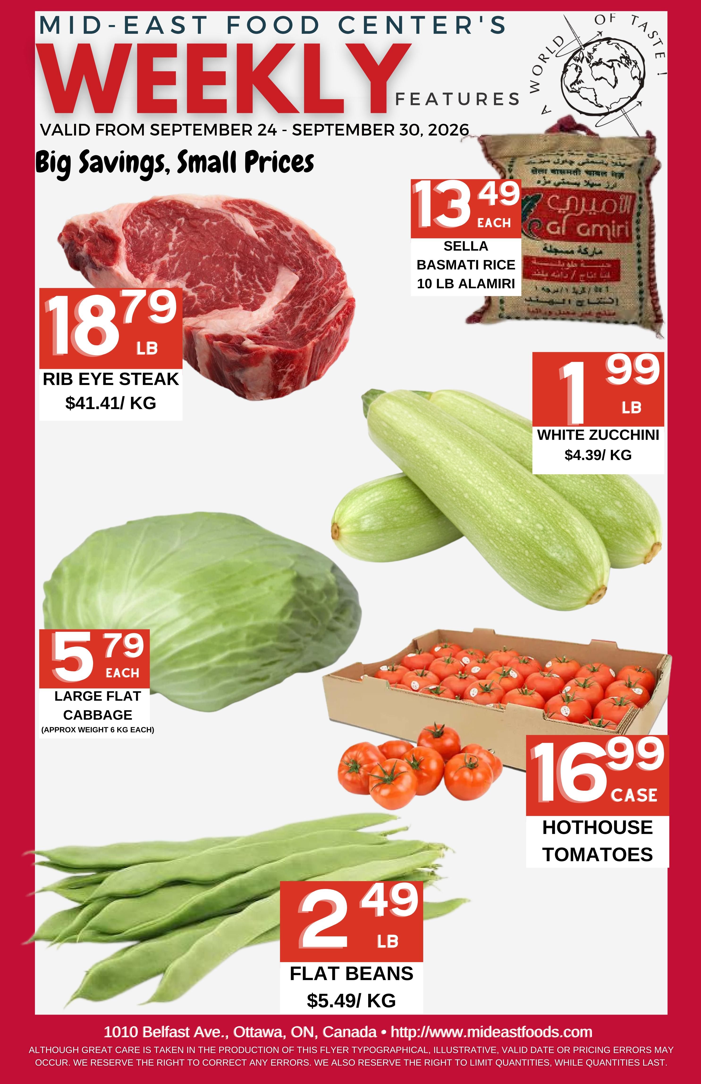Mid-East Food Centre Flyer September 24 to 30