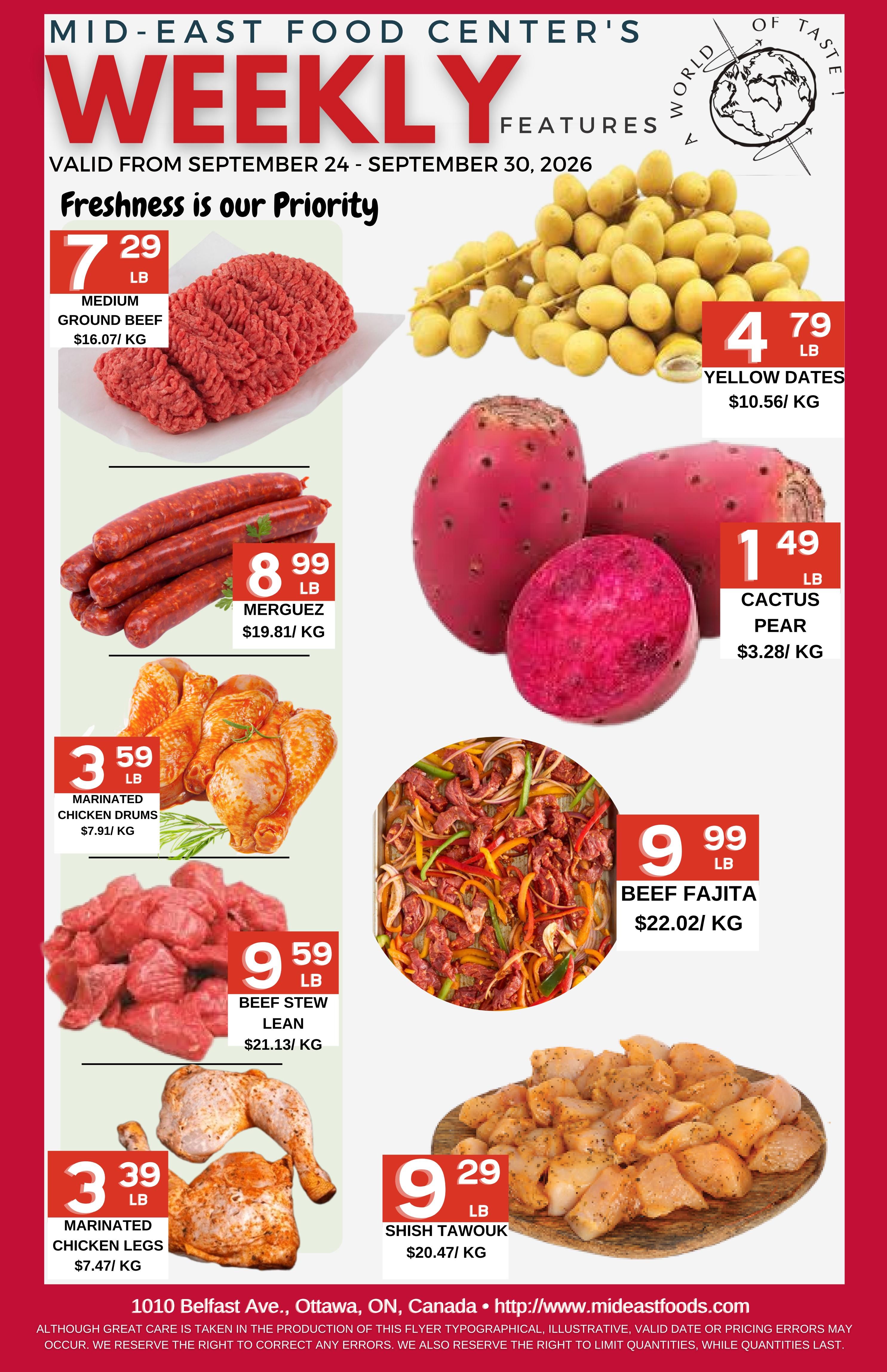 Mid-East Food Centre Flyer September 24 to 30