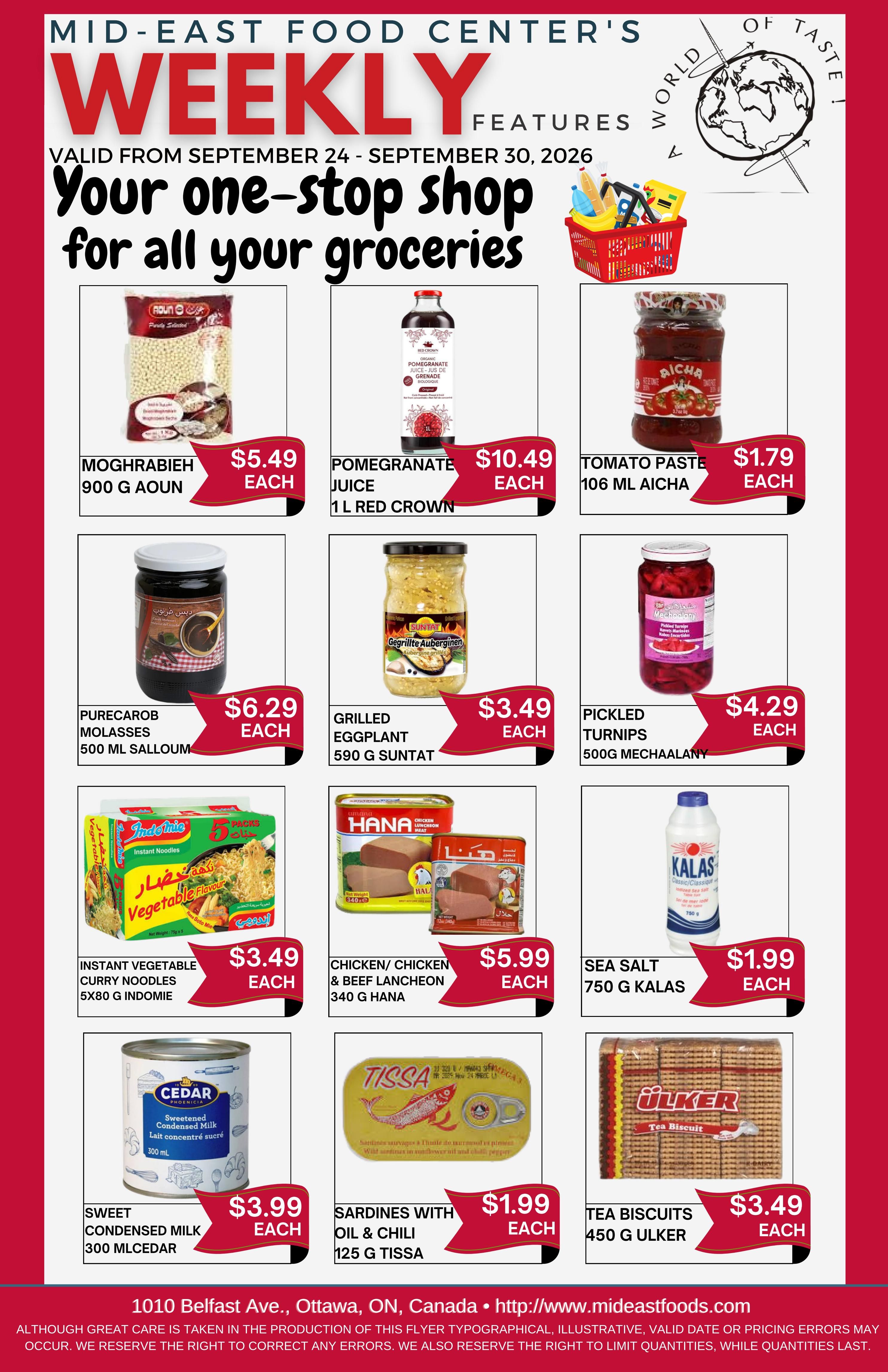 Mid-East Food Centre Flyer September 24 to 30