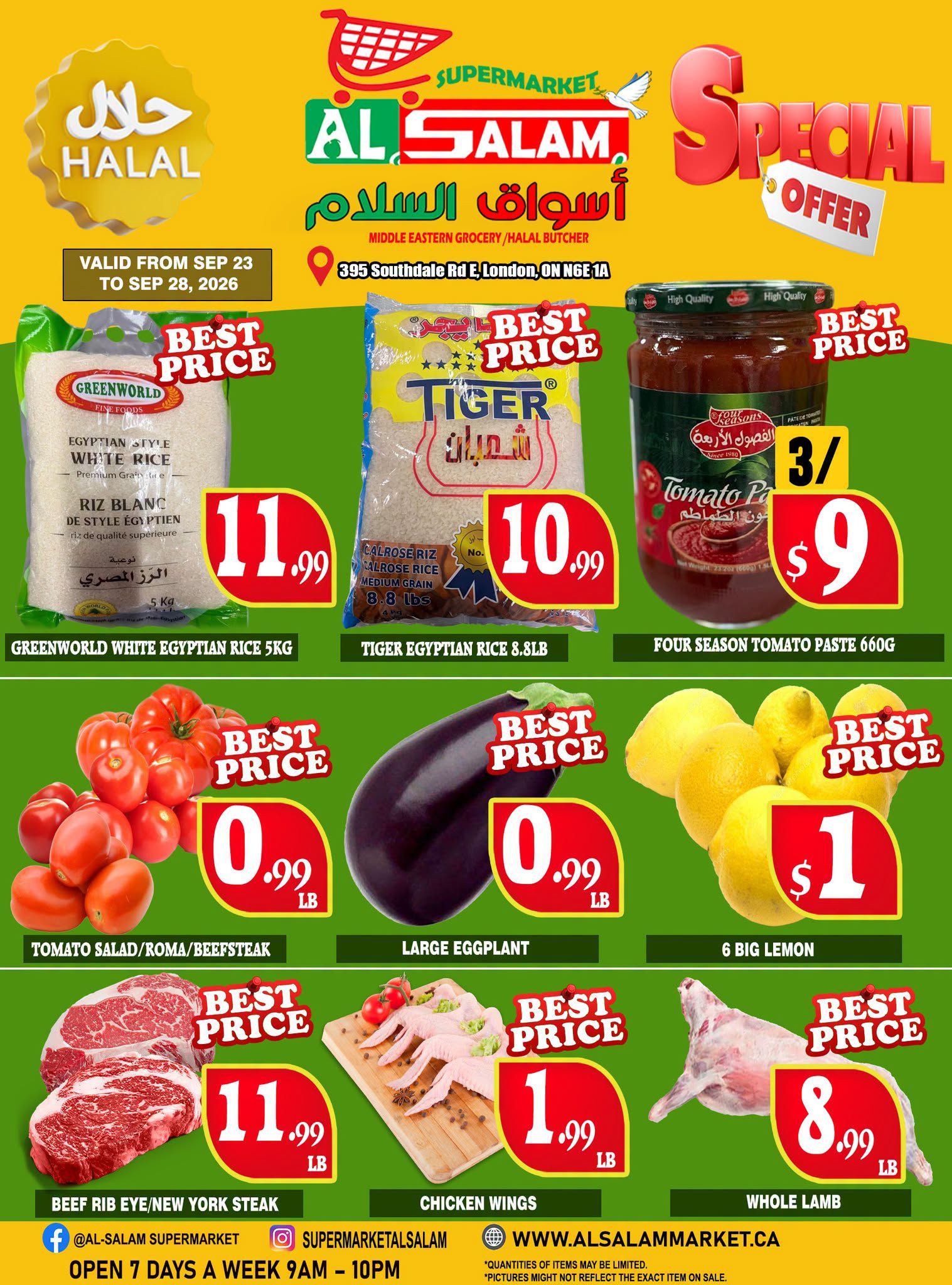 Al-Salam Supermarket Flyer September 22 to 28