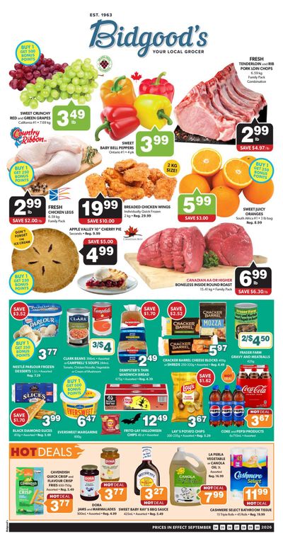 Bidgood's Flyer September 24 to 30