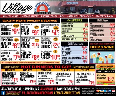 Village Food Mart Weekly Ad September 24 - 30, 2026