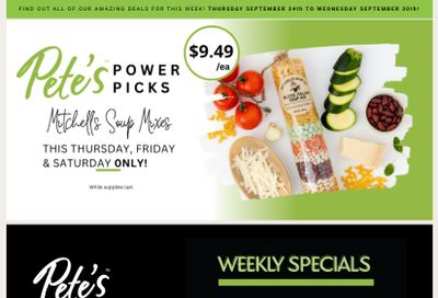 Pete's Fine Foods Flyer September 24 to 30