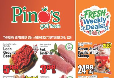 Pino's Flyer September 24 to 30