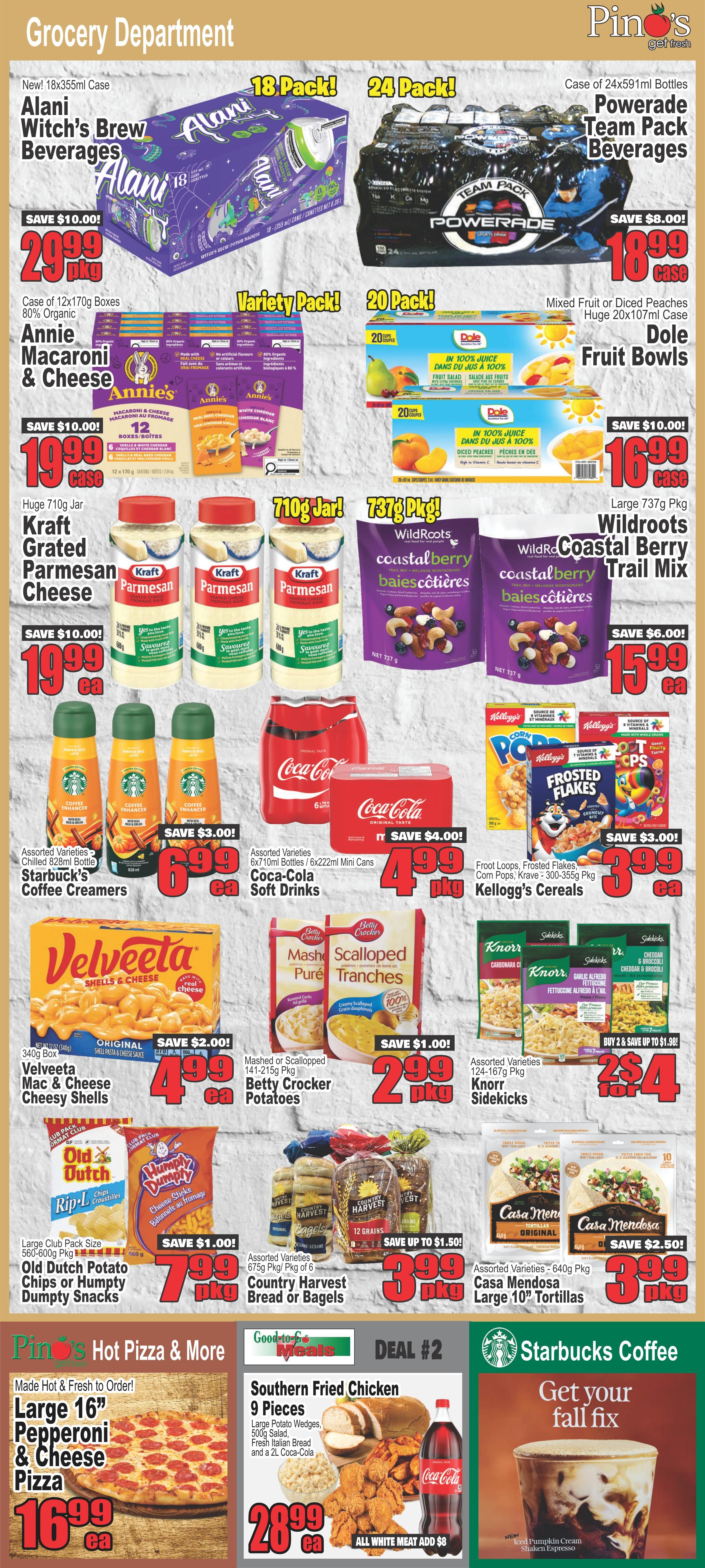Pino's Flyer September 24 to 30