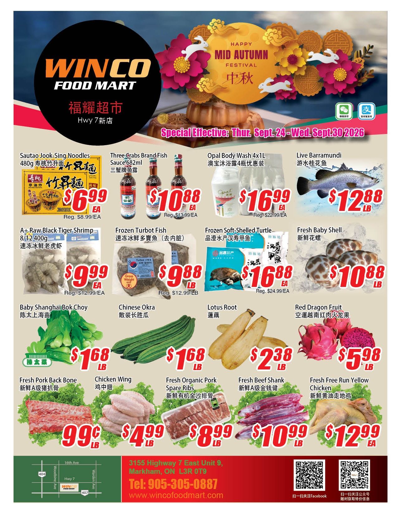 WinCo Food Mart (HWY 7) Flyer September 24 to 30