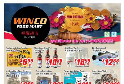 WinCo Food Mart (HWY 7) Flyer September 24 to 30