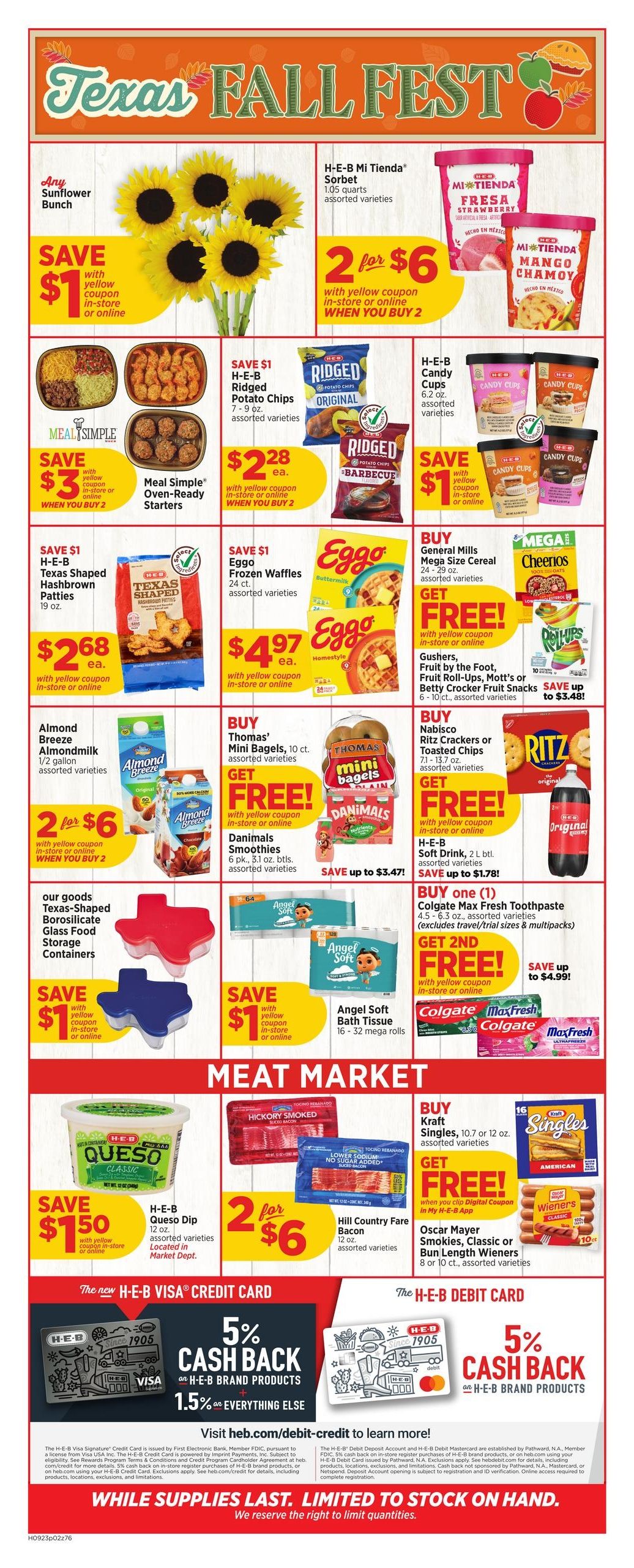 H-E-B (Bon Wier Area, TX) Weekly Ad September 23 - 29, 2026