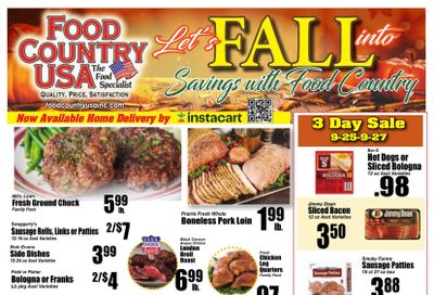 Food Country USA Weekly Ad September 23 - 29, 2026