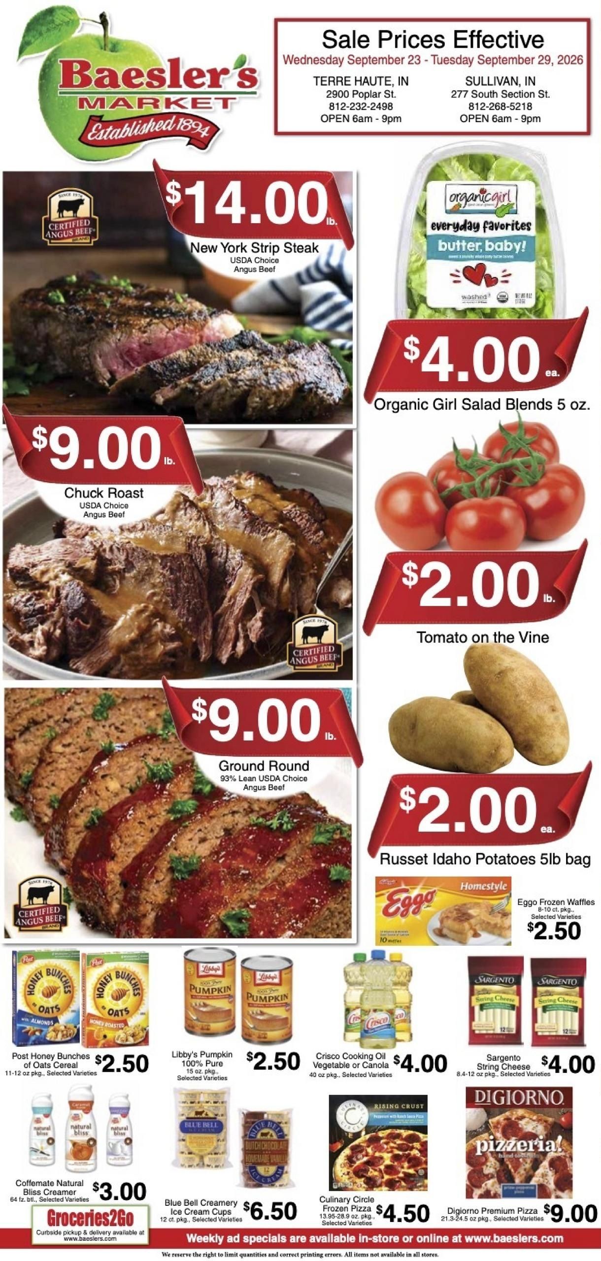 Baesler's Market Weekly Ad September 23 - 29, 2026