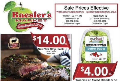 Baesler's Market Weekly Ad September 23 - 29, 2026