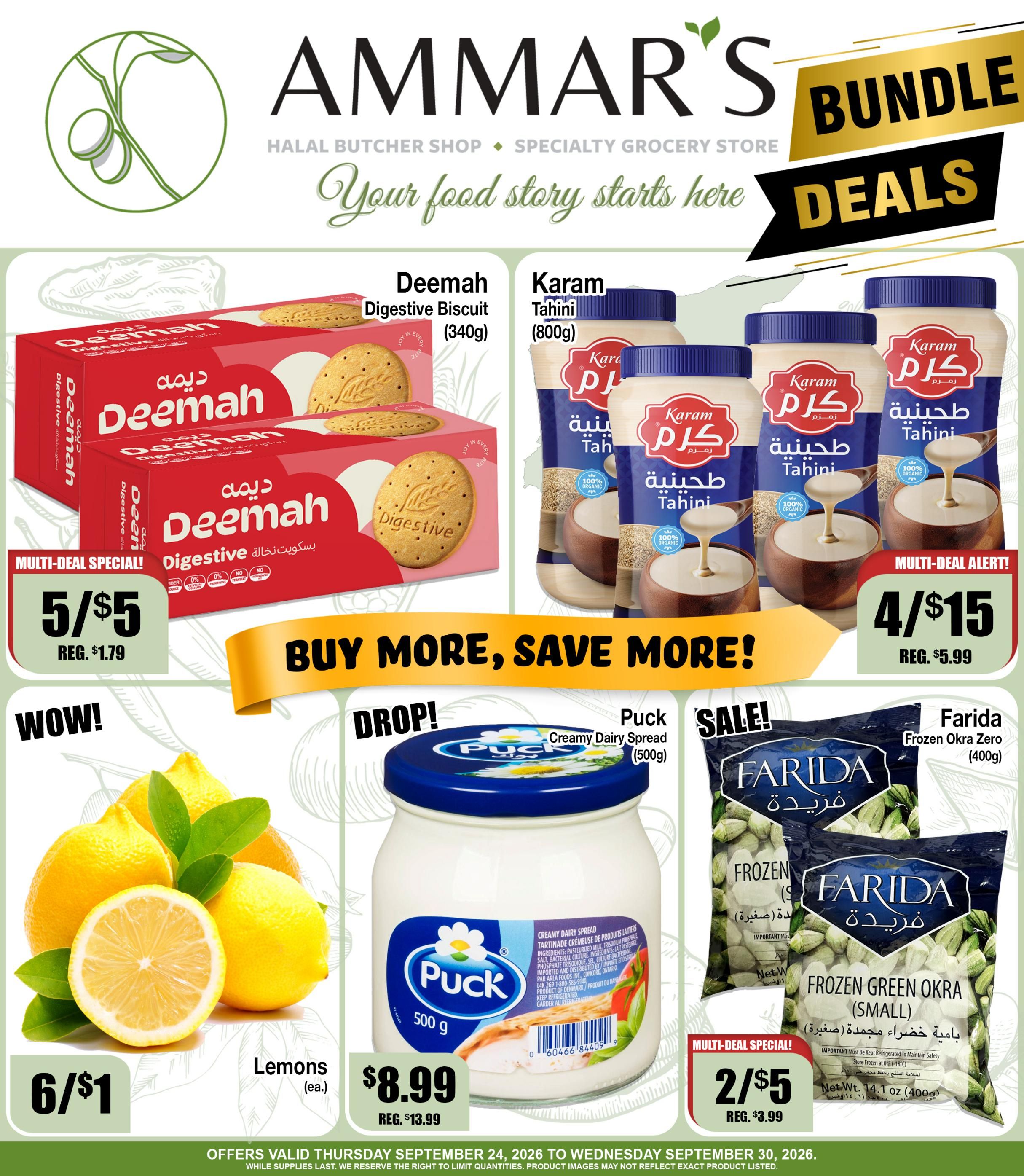 Ammar's Halal Meats Flyer September 24 to 30