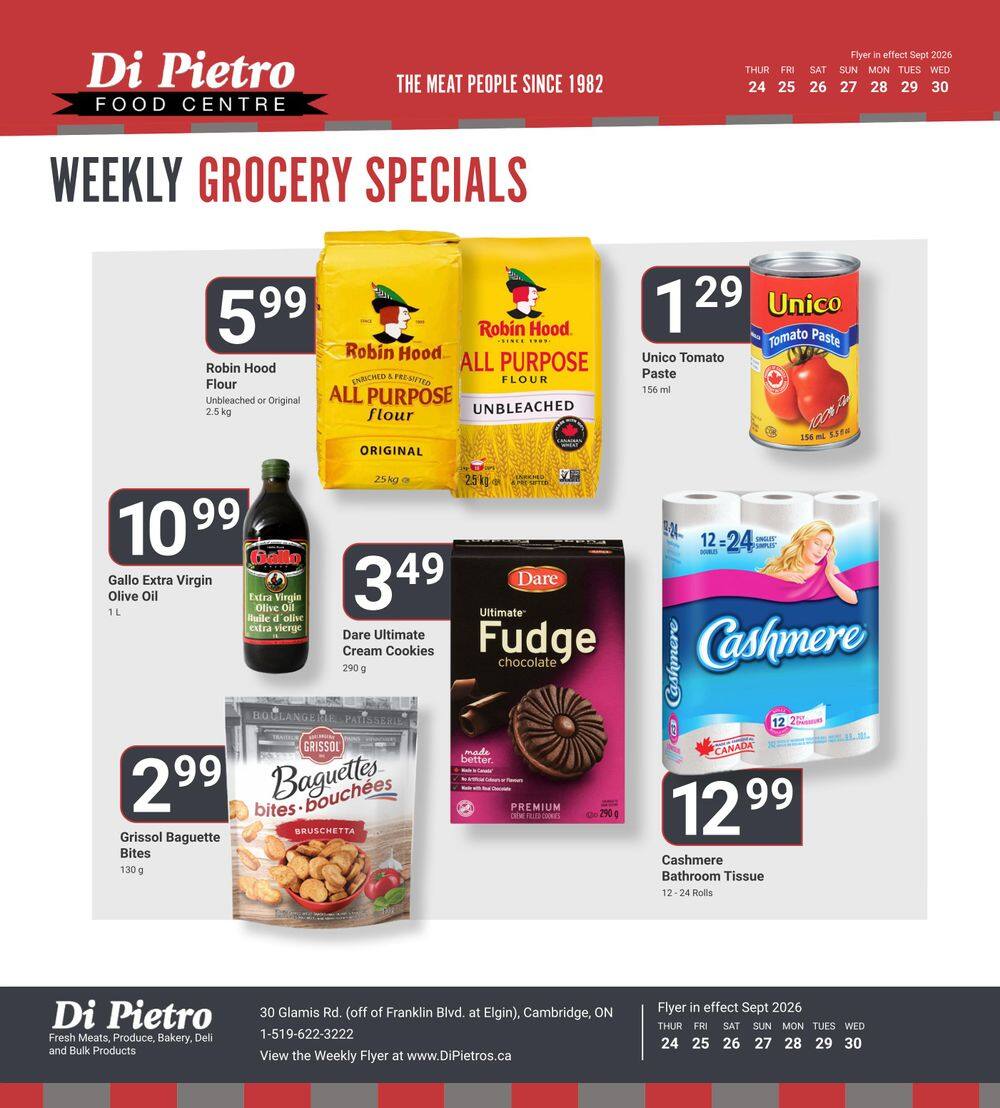 Di Pietro Food Centre Flyer September 24 to 30