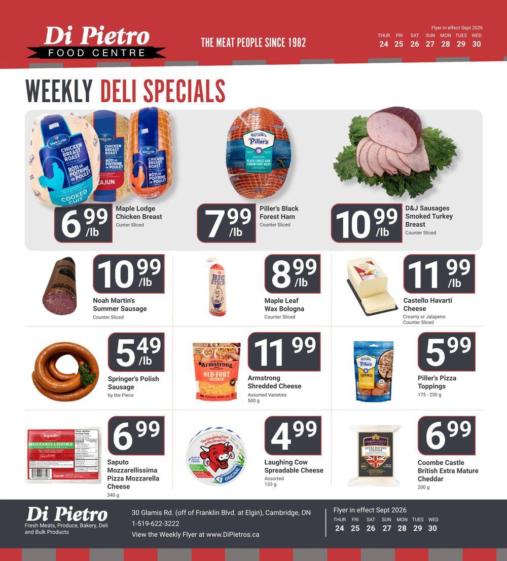 Di Pietro Food Centre Flyer September 24 to 30