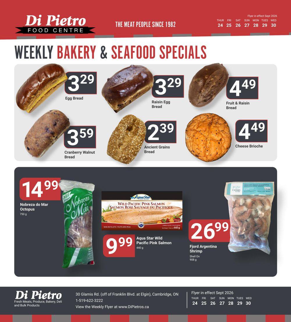 Di Pietro Food Centre Flyer September 24 to 30