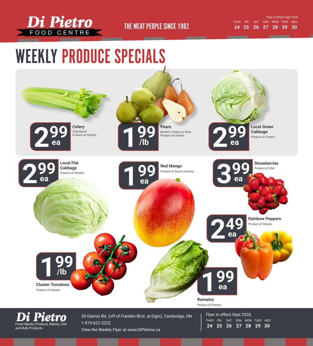 Di Pietro Food Centre Flyer September 24 to 30