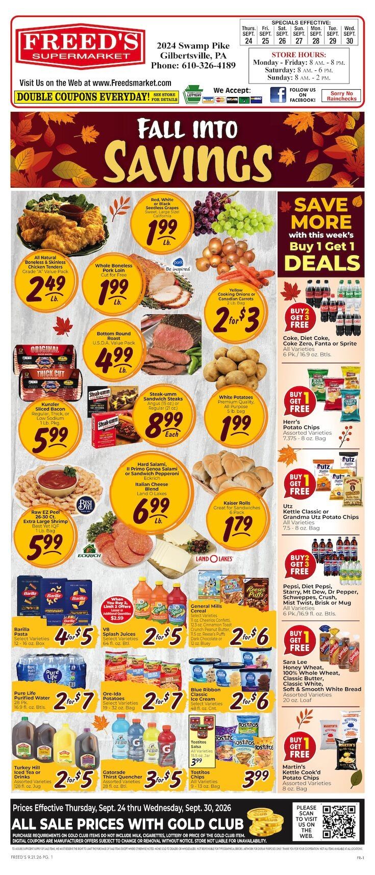Freed's Market Weekly Ad September 24 - 30, 2026