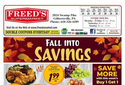 Freed's Market Weekly Ad September 24 - 30, 2026