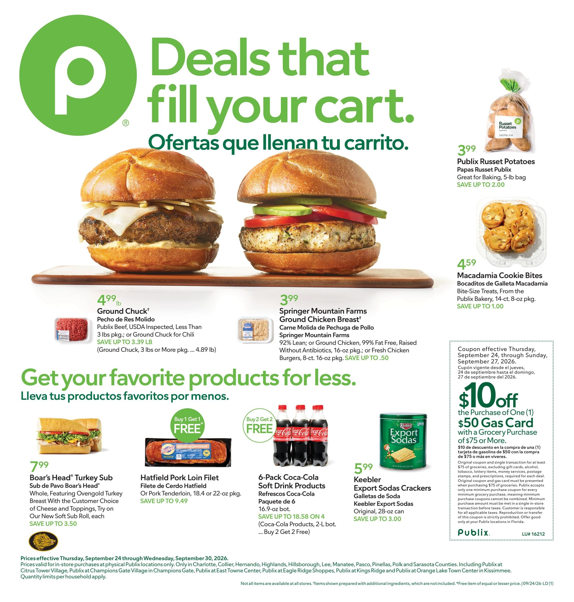 Publix Anuncio Semanal Español Weekly Ad September 24 - 30, 2026