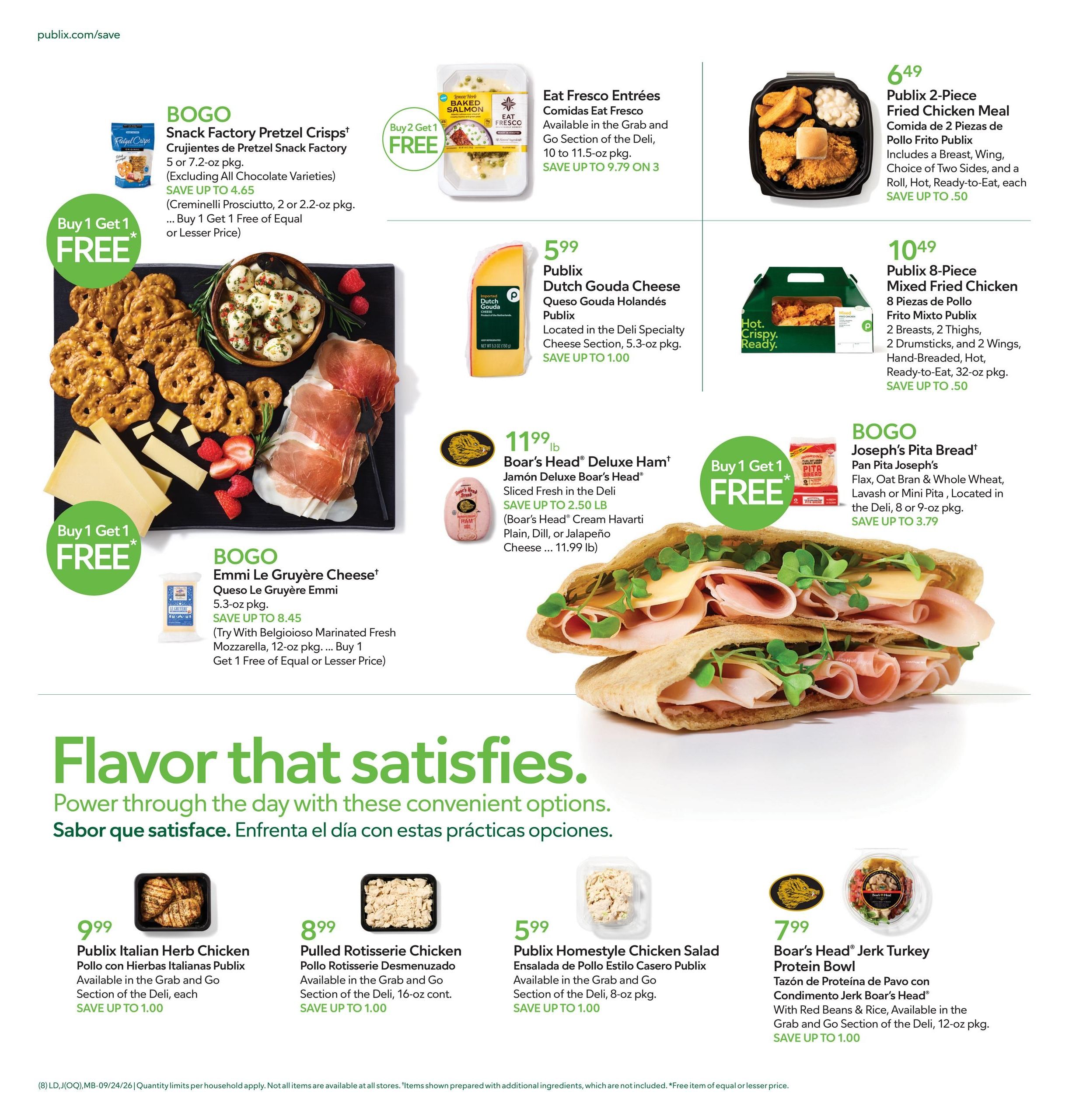 Publix (Cape Coral Area, FL) Anuncio Semanal Español Weekly Ad September 24 - 30, 2026