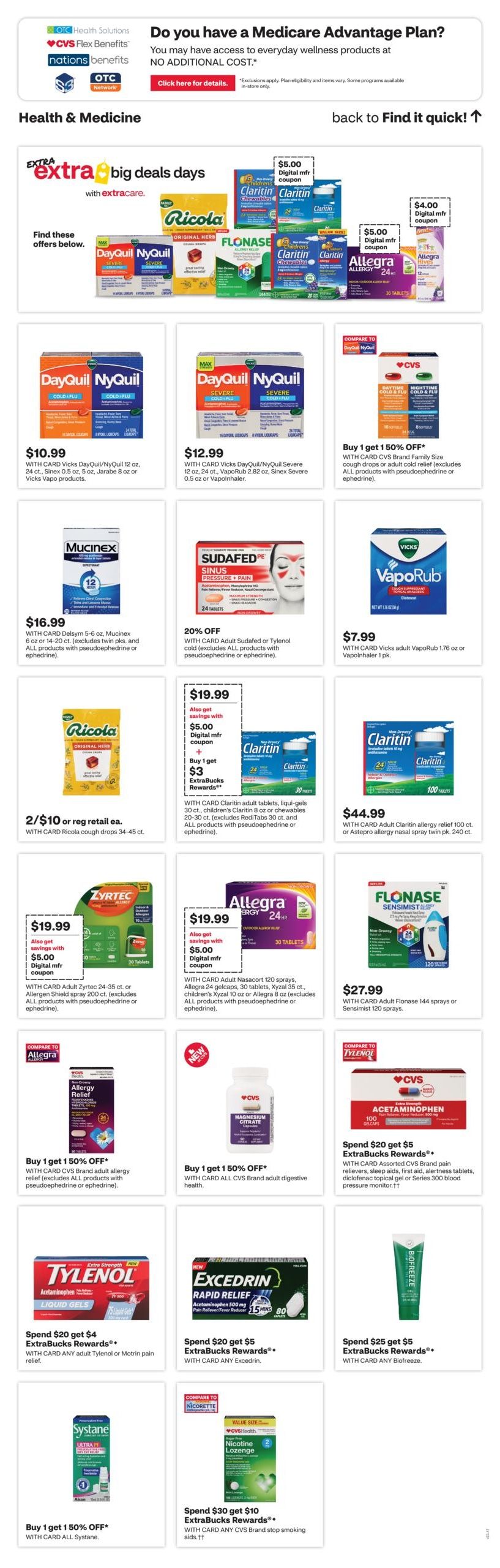 CVS Pharmacy (Cary Area, NC) Weekly Ad September 27 - October 3, 2026