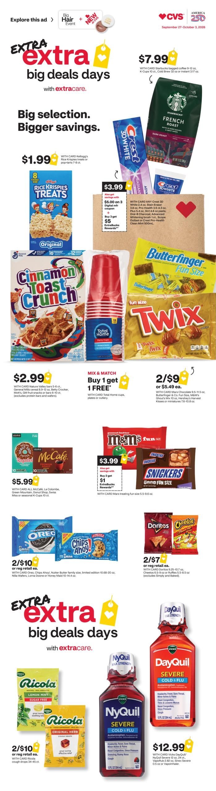 CVS Pharmacy (New York Area, NY) Weekly Ad September 27 - October 3, 2026
