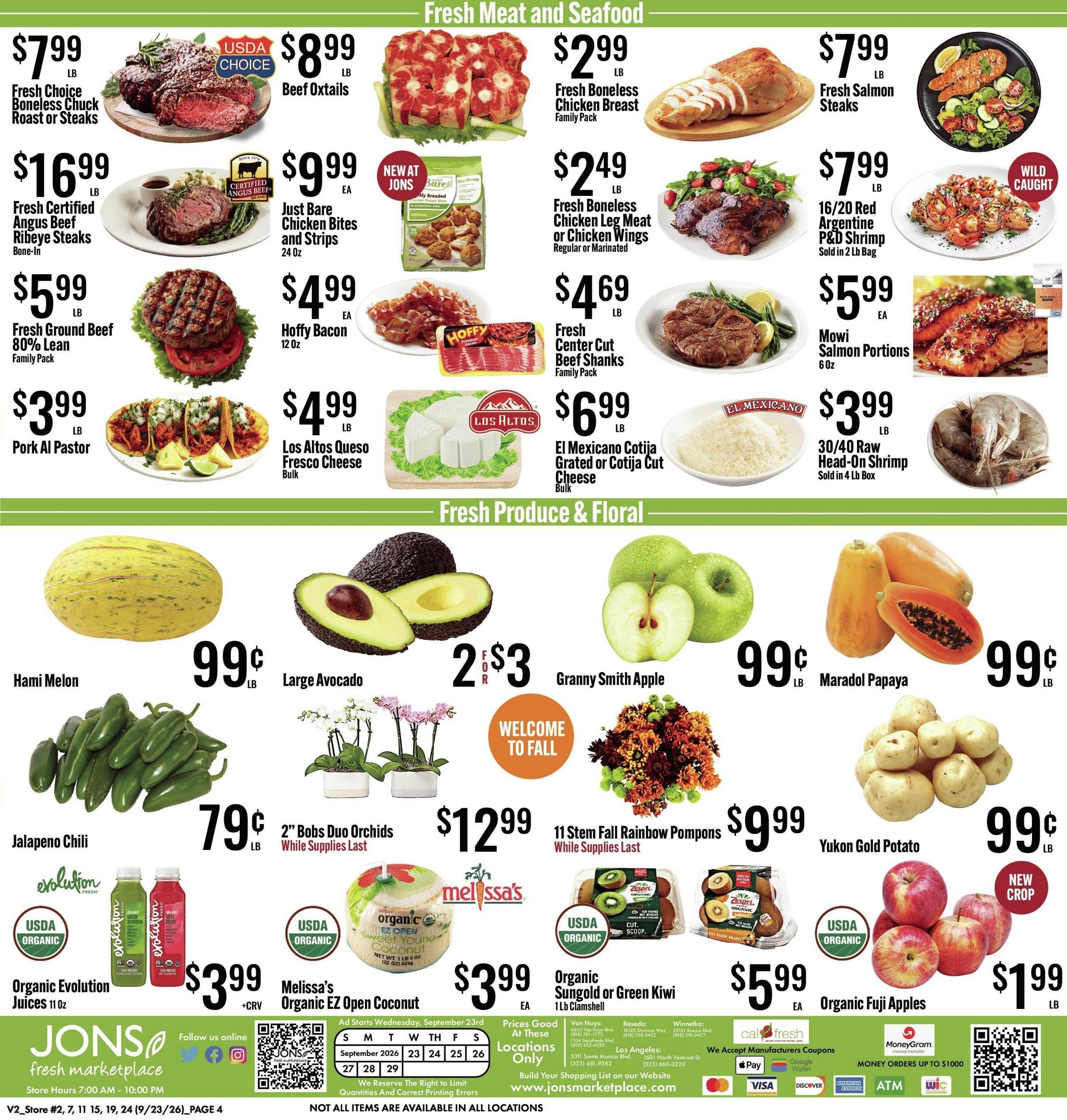 Jons International Marketplace (Simi Valley Area, CA) Weekly Ad September 23 - 29, 2026