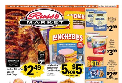 Russ's Market Weekly Ad September 23 - 29, 2026