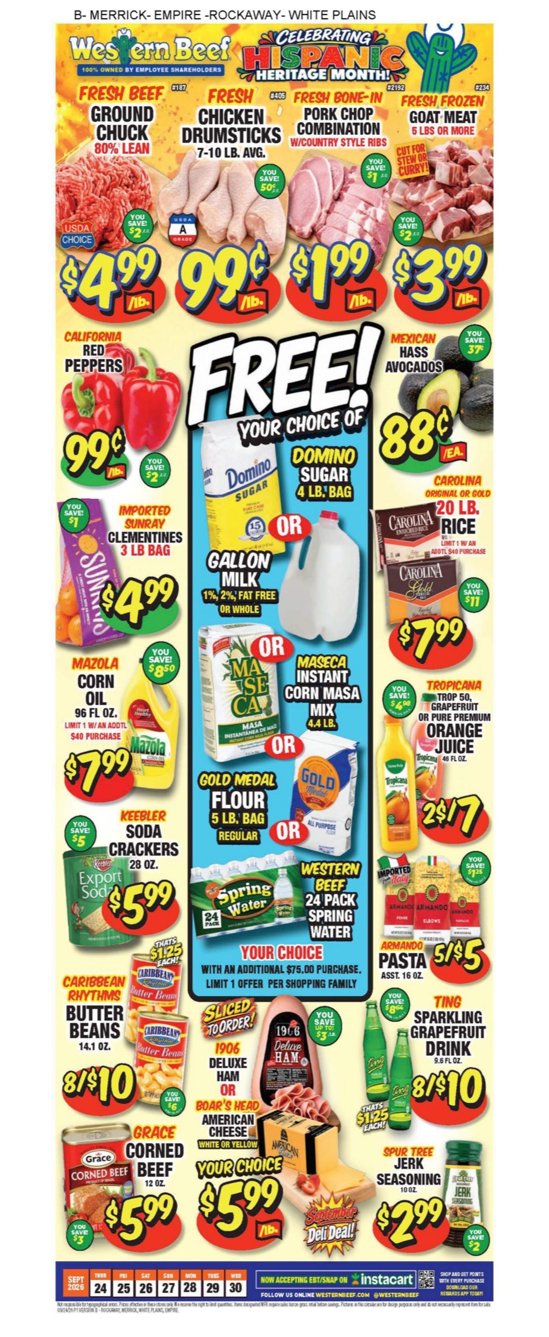 Western Beef (Rockaway Blvd South Ozone Park Area, NY) Weekly Ad September 24 - 30, 2026