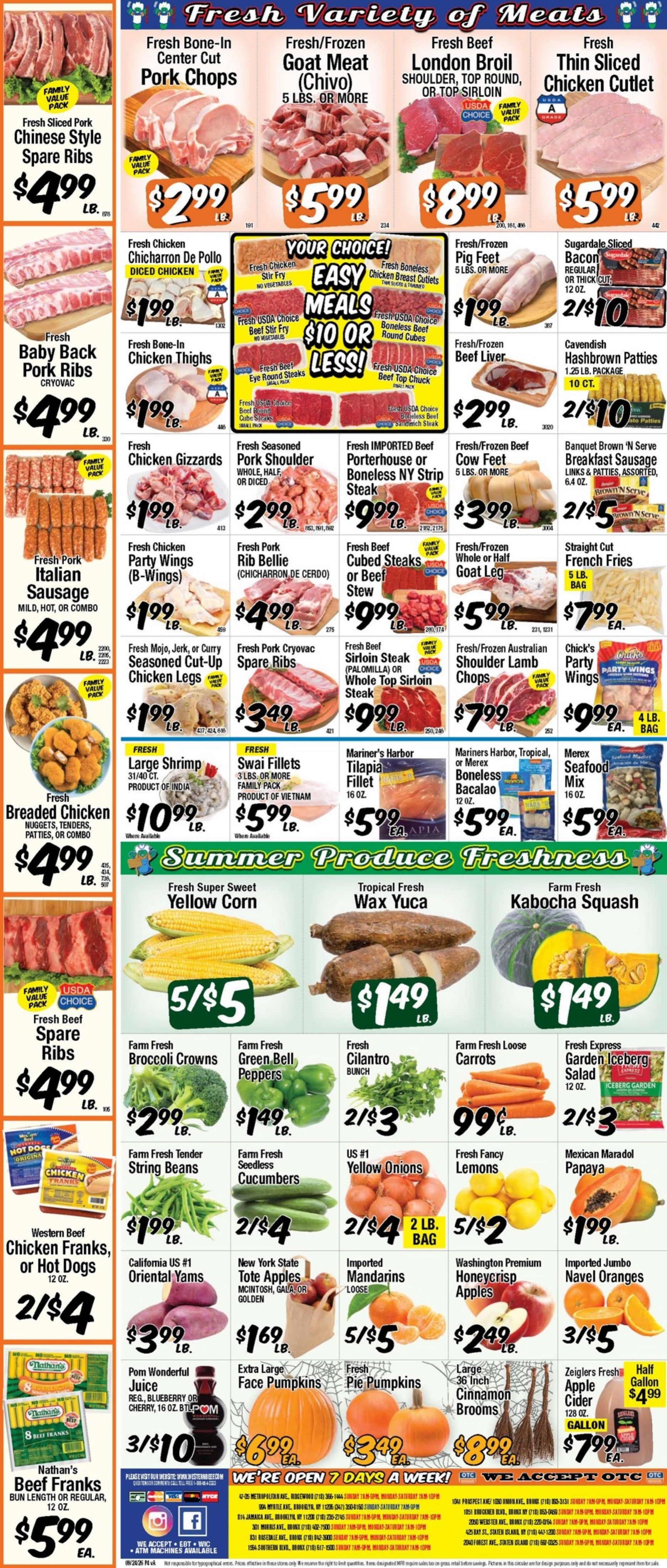 Western Beef Weekly Ad September 24 - 30, 2026