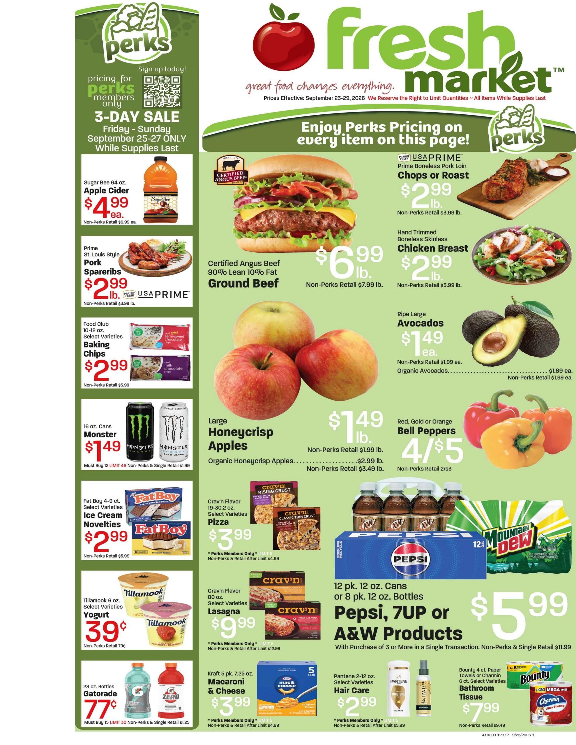 Fresh Market (Salt Lake City-West Valley City Area, UT) Weekly Ad September 23 - 29, 2026