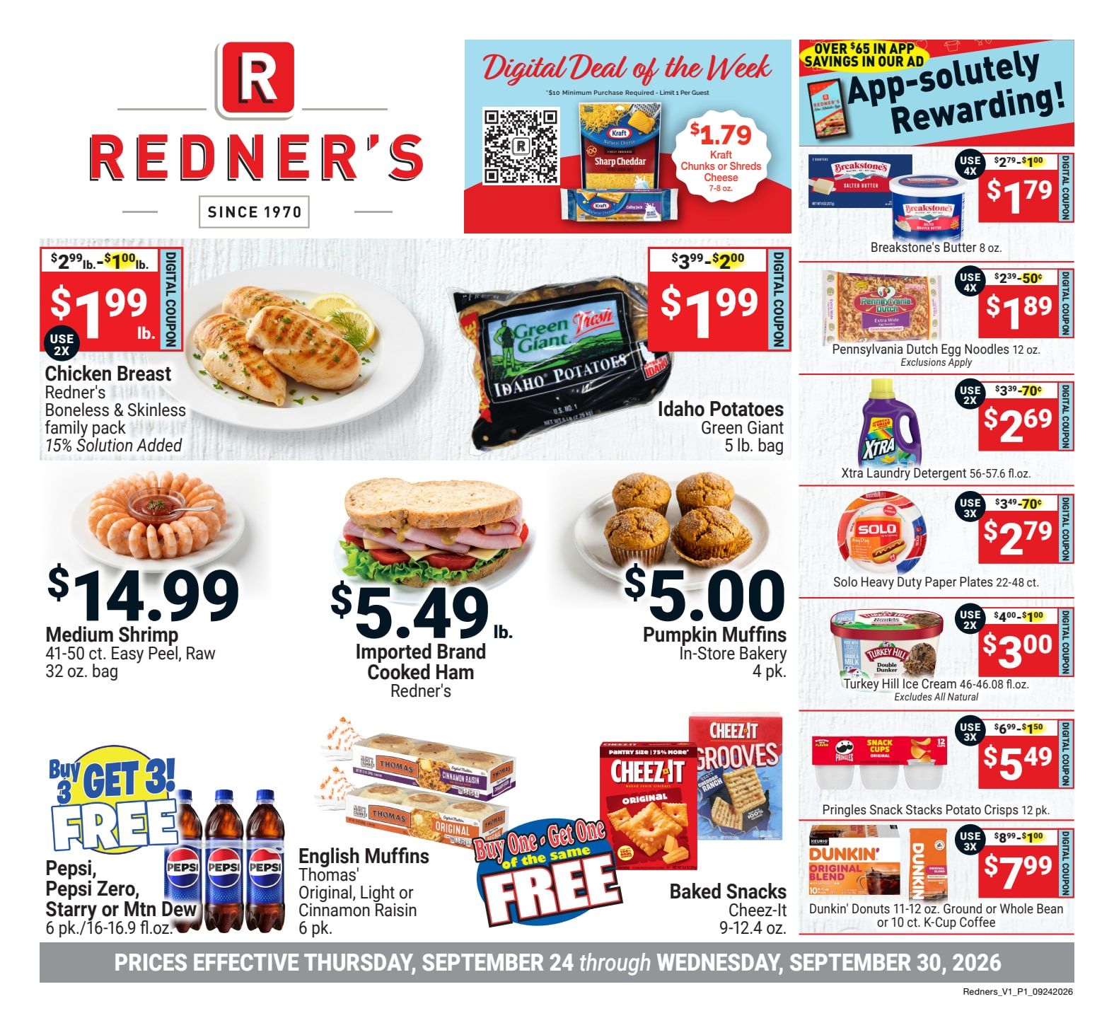 Redner's Markets (Audubon and other locations, PA) Weekly Ad September 24 - 30, 2026