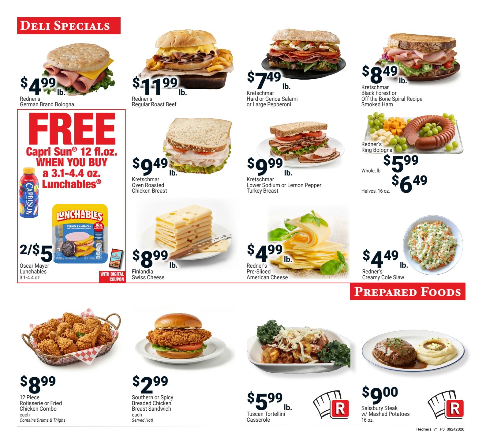 Redner's Markets (Audubon and other locations, PA) Weekly Ad September 24 - 30, 2026