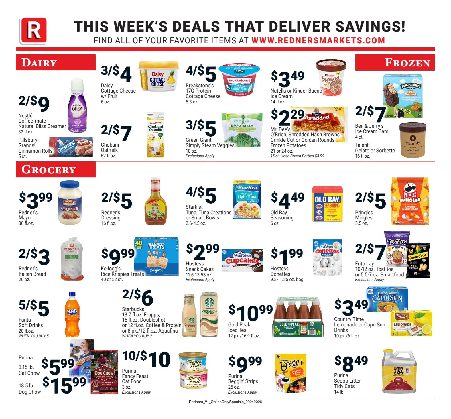 Redner's Markets (Audubon and other locations, PA) Weekly Ad September 24 - 30, 2026