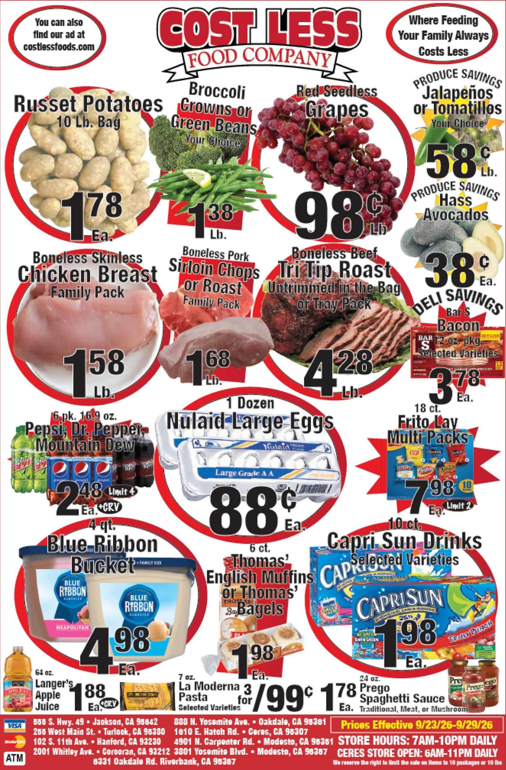 Cost Less Foods Weekly Ad September 23 - 29, 2026