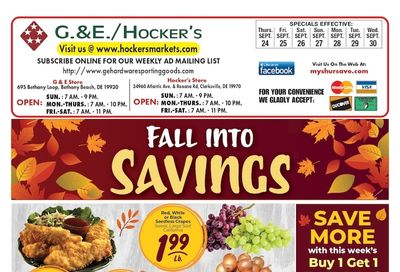 Hocker's Markets Weekly Ad September 24 - 30, 2026