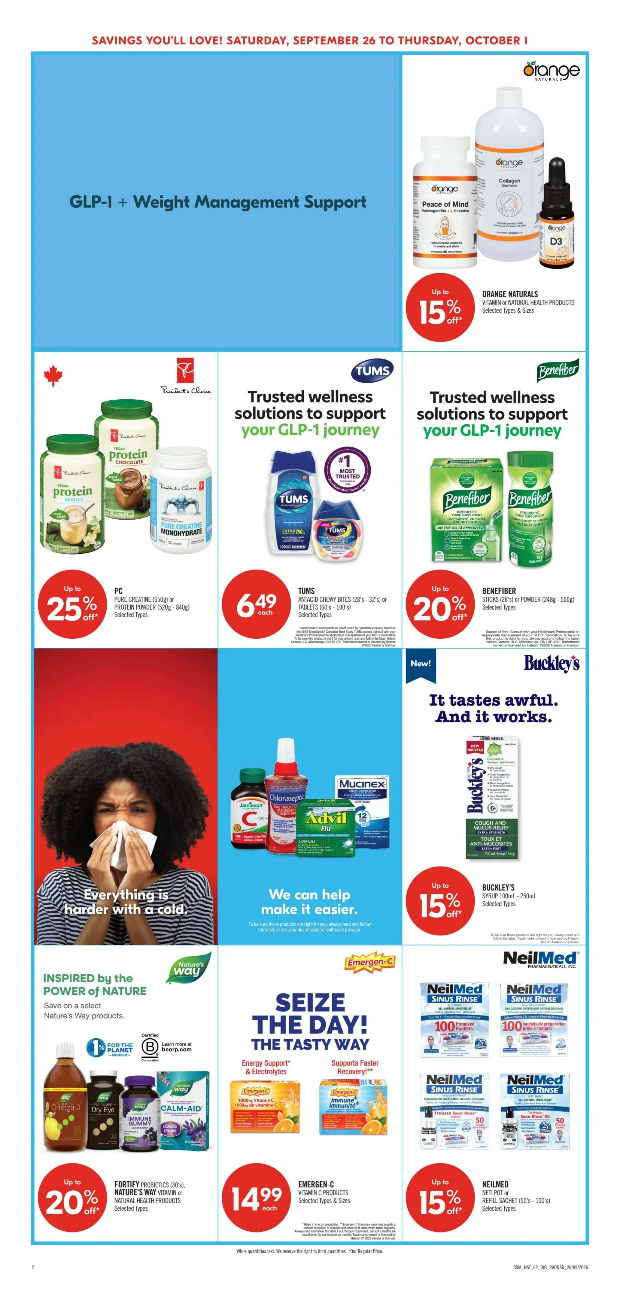 Shoppers Drug Mart (Atlantic) Flyer September 26 to October 1