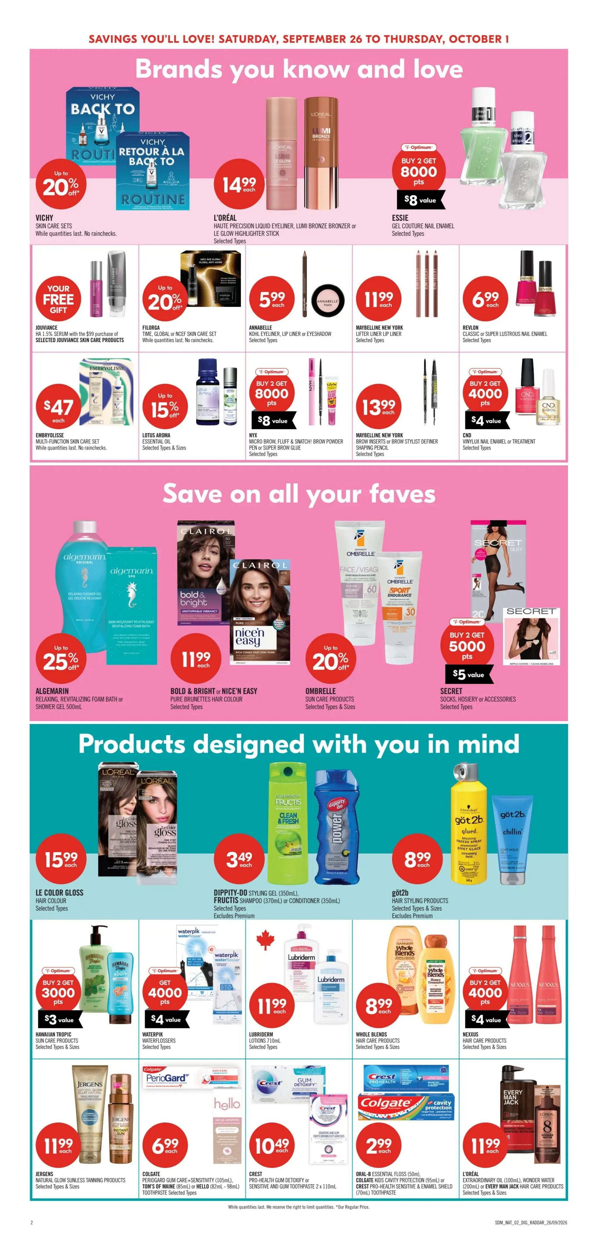 Shoppers Drug Mart (Atlantic) Flyer September 26 to October 1