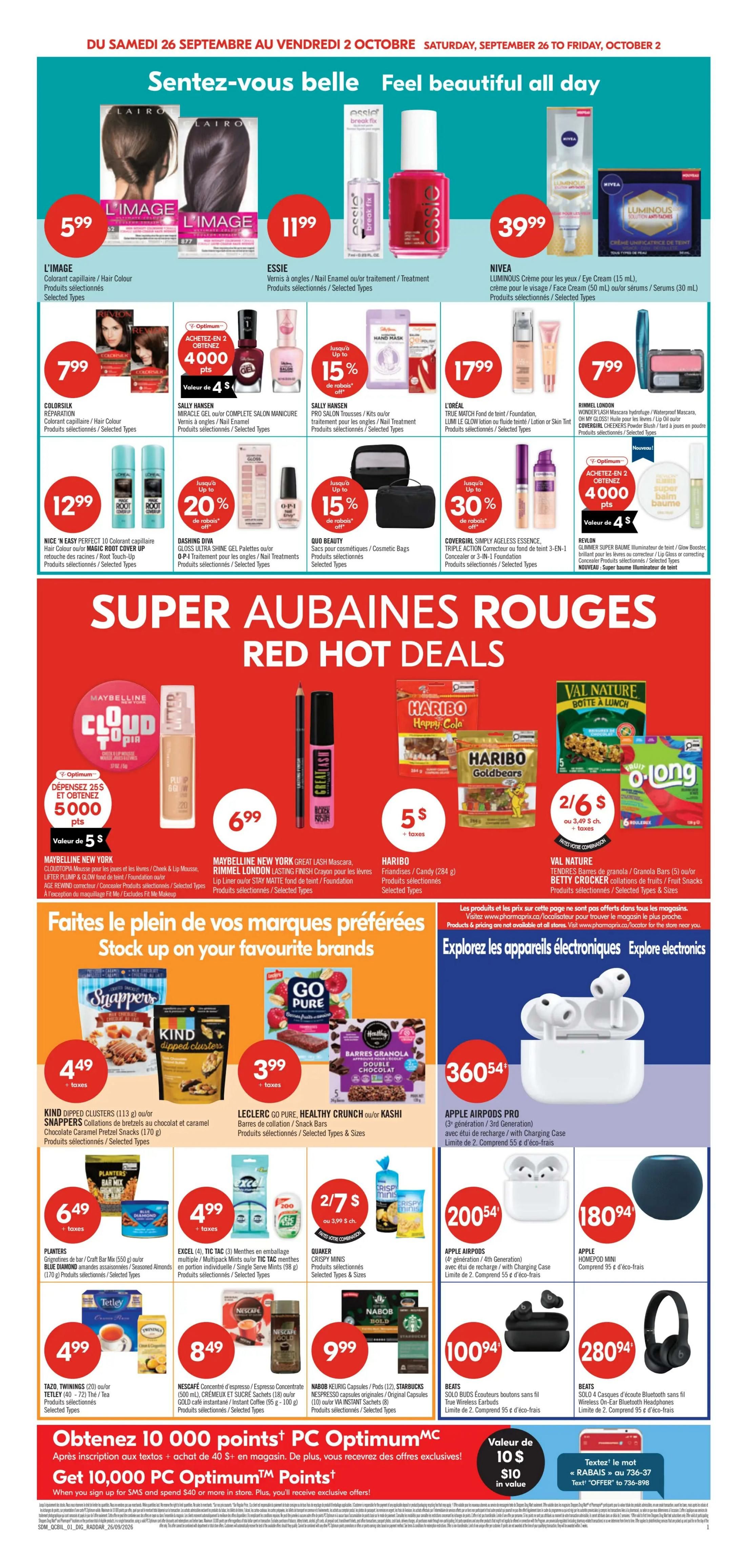 Pharmaprix Flyer September 26 to October 1