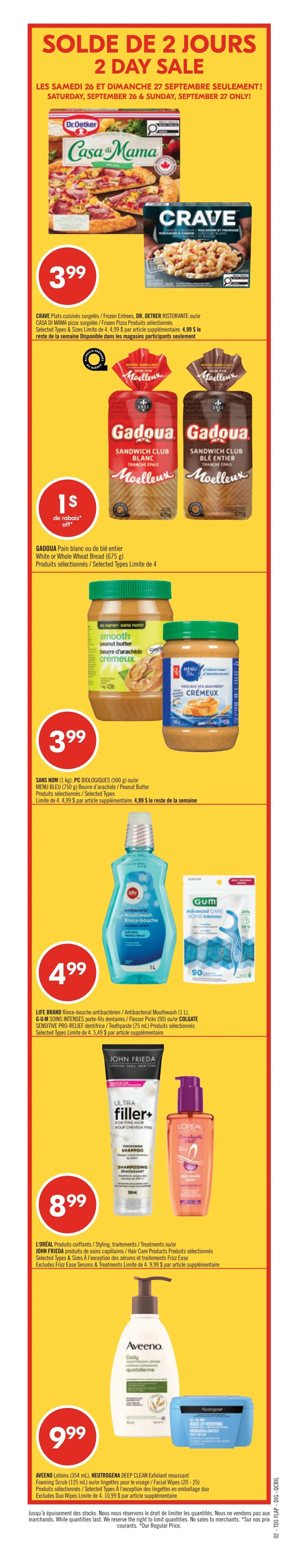 Pharmaprix Flyer September 26 to October 1