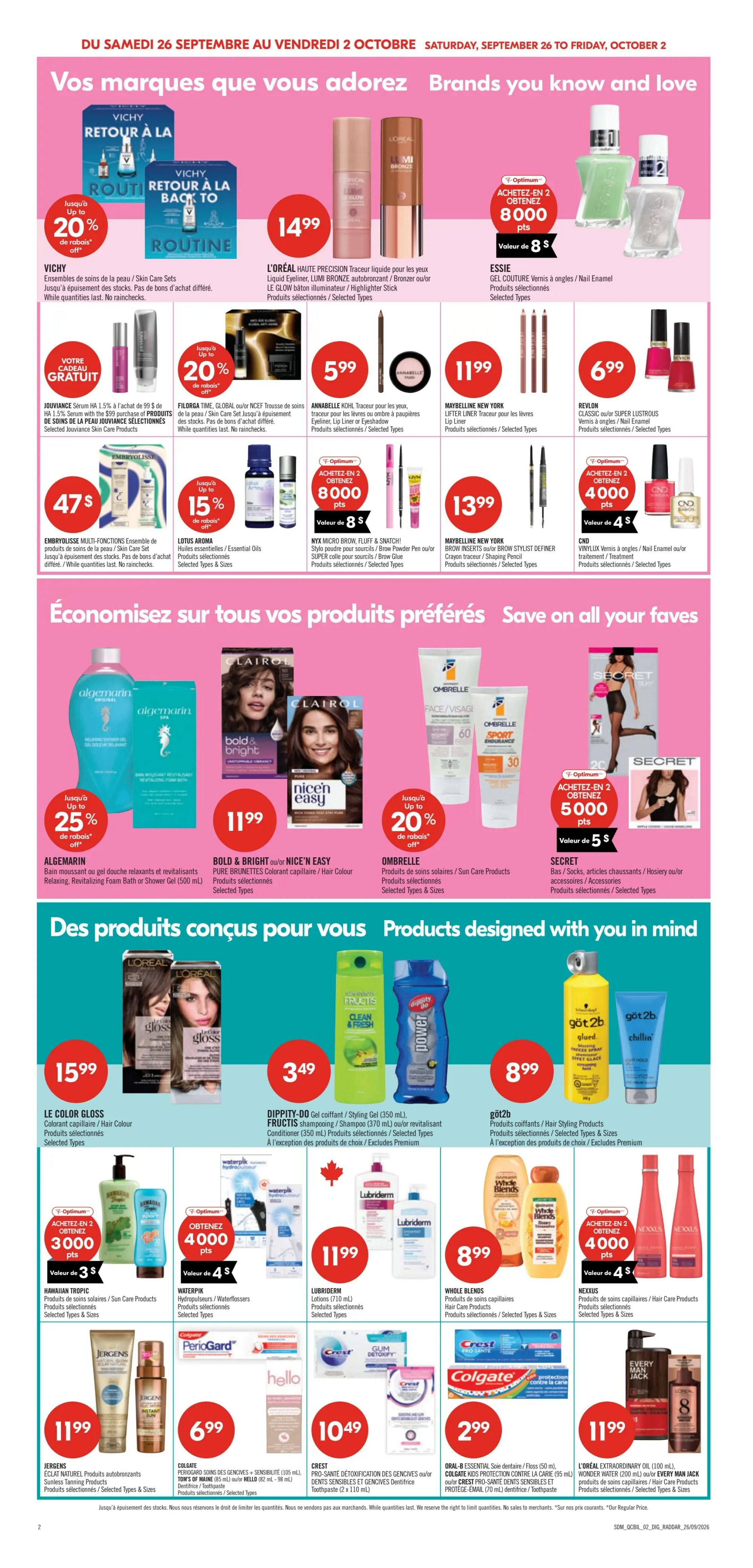 Pharmaprix Flyer September 26 to October 1