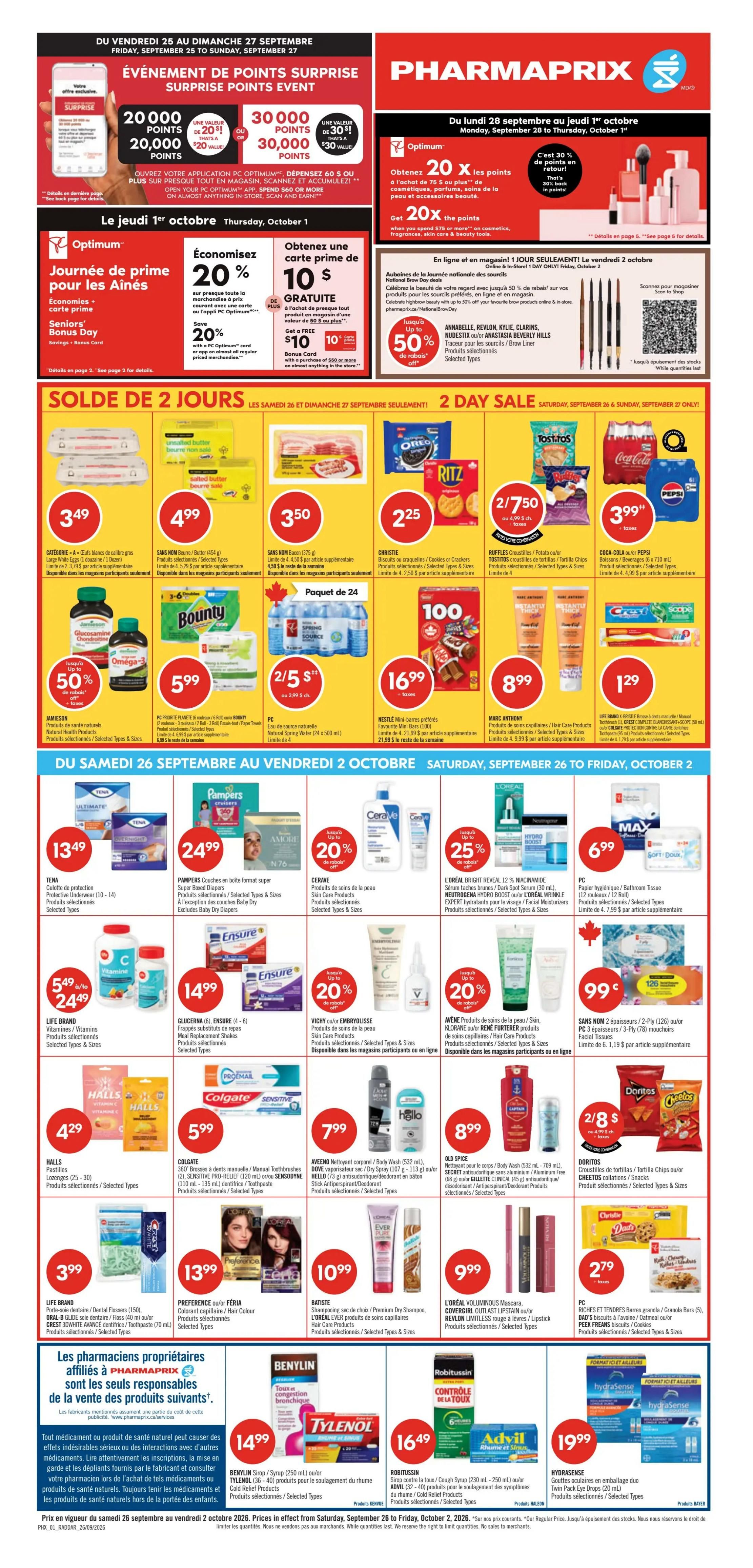 Pharmaprix Flyer September 26 to October 1