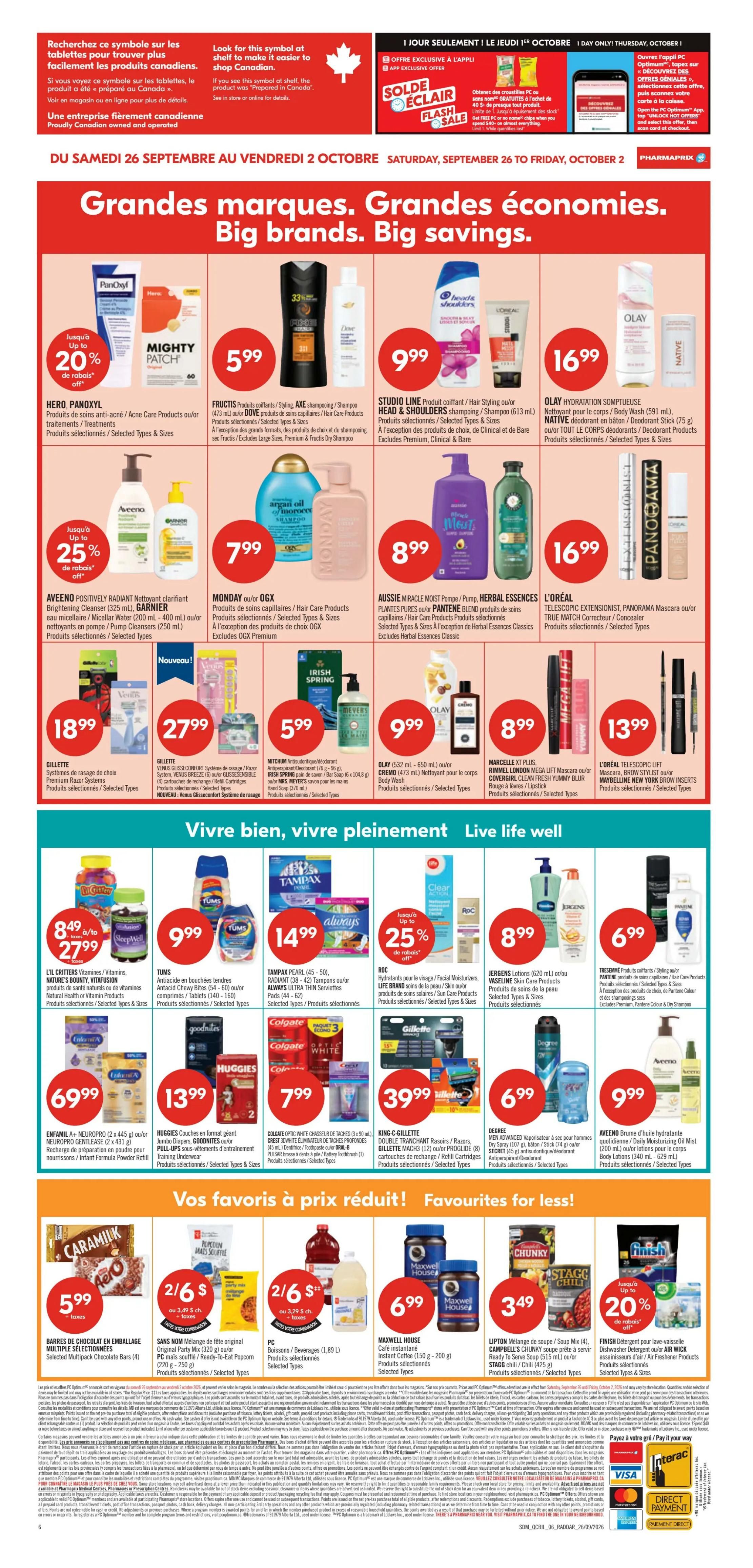 Pharmaprix Flyer September 26 to October 1