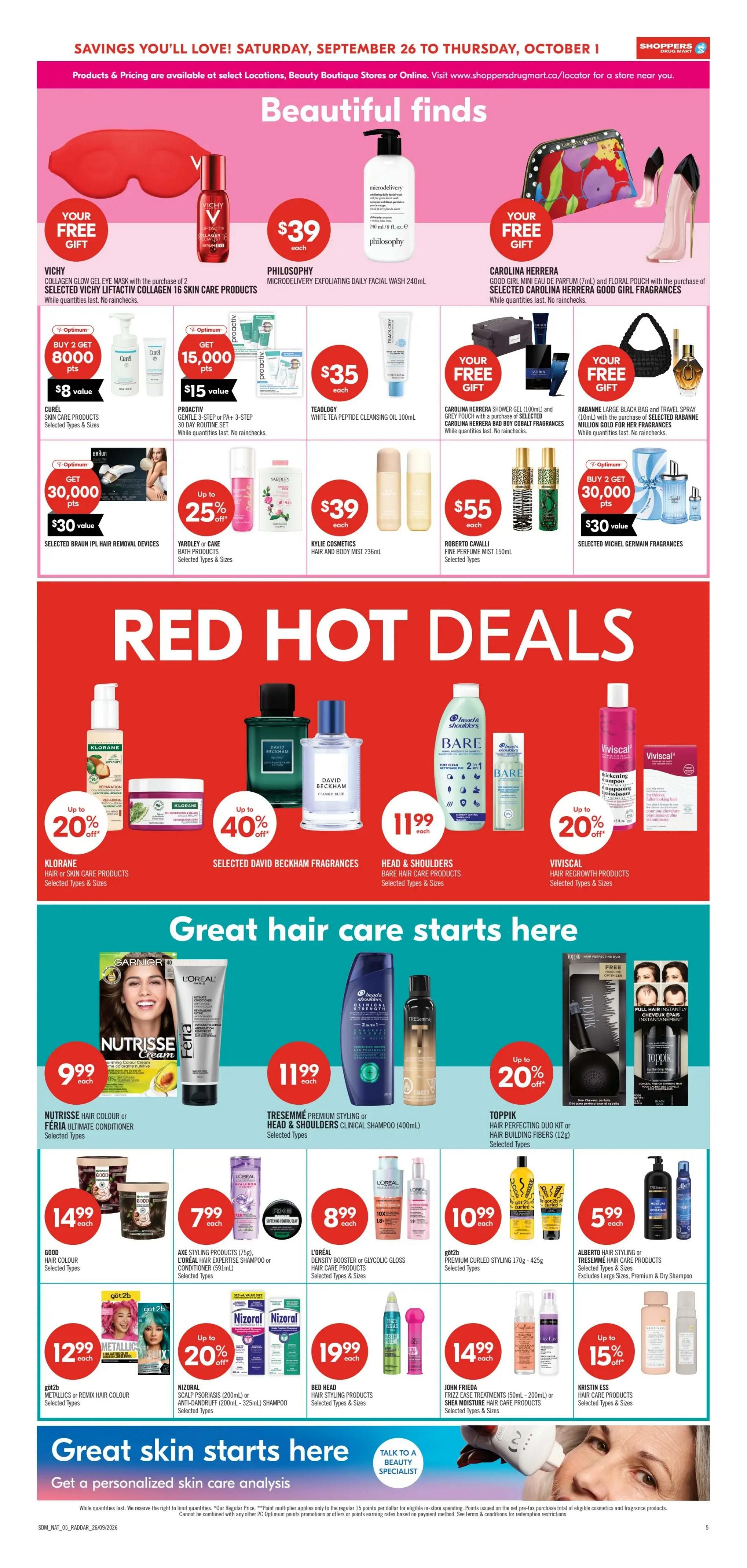 Shoppers Drug Mart (West) Flyer September 26 to October 1