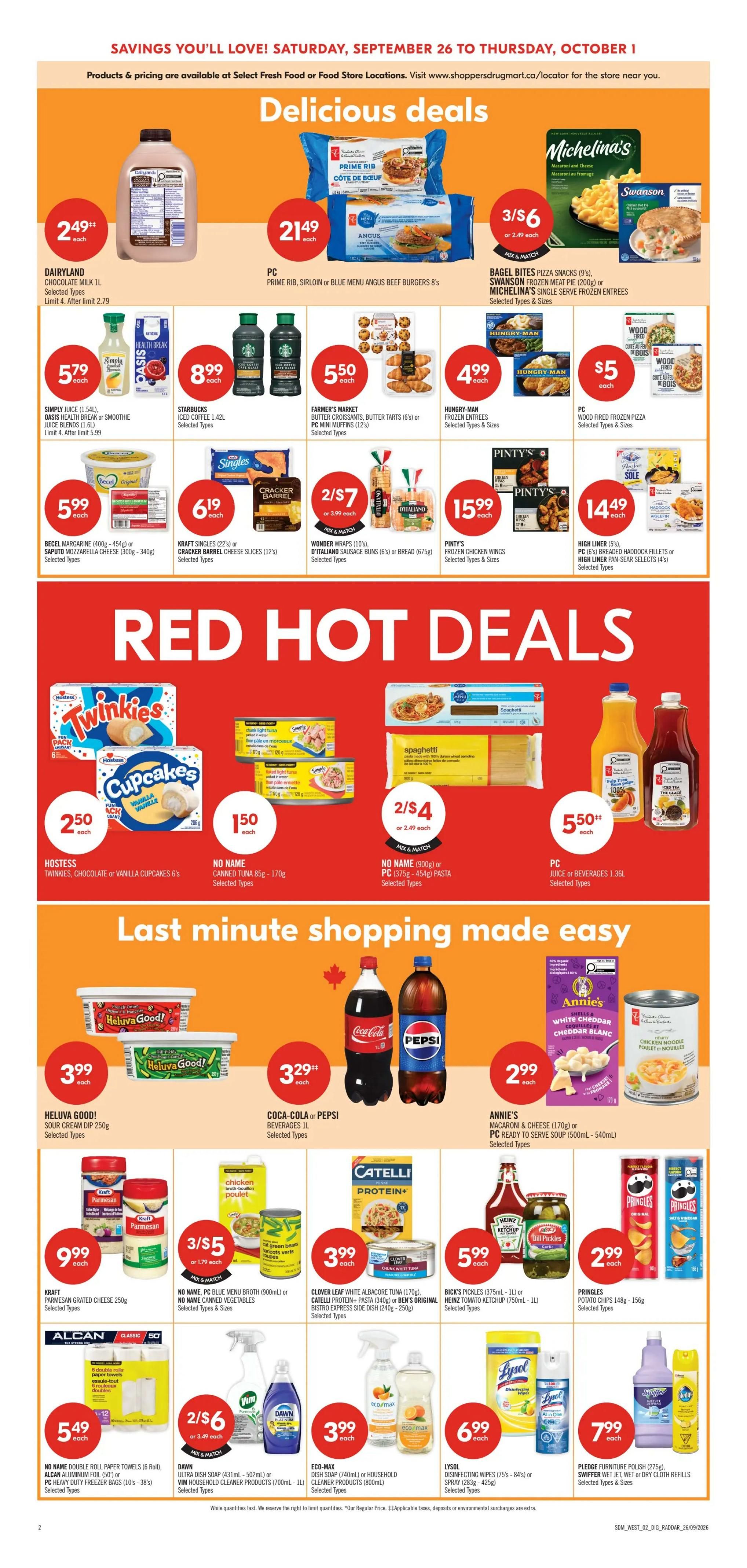 Shoppers Drug Mart (West) Flyer September 26 to October 1