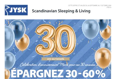 JYSK (QC) Flyer September 24 to October 7