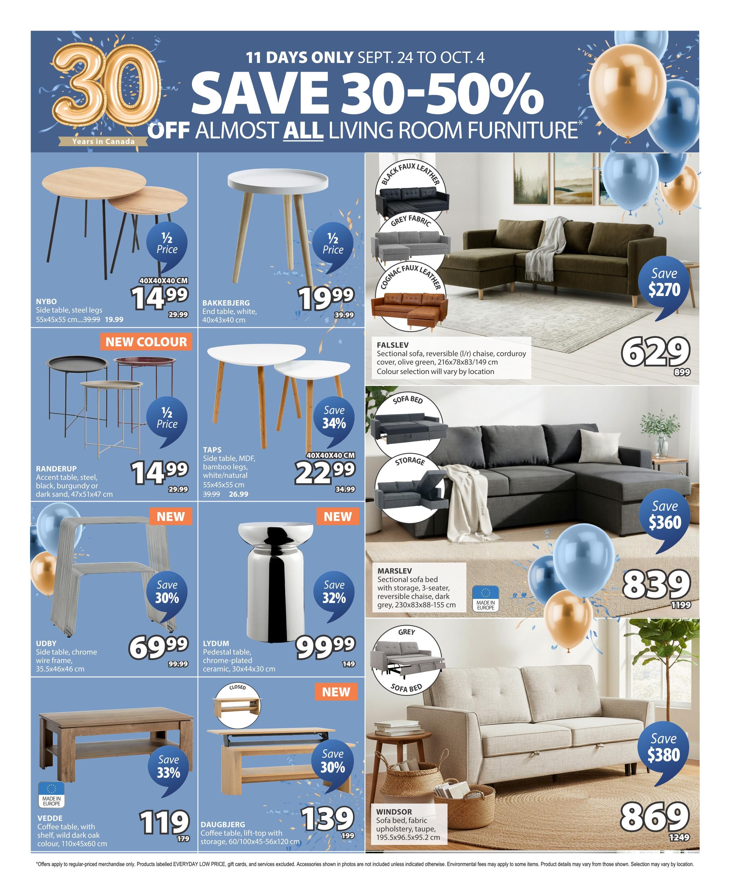 JYSK Flyer September 24 to October 7